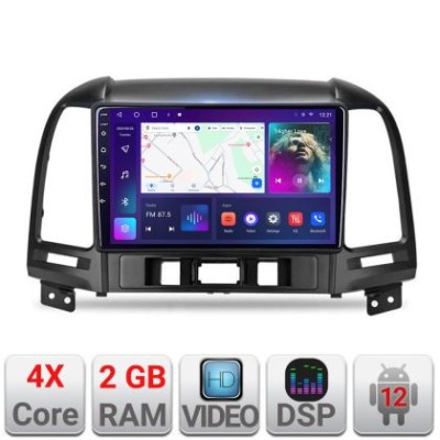 Navigatie HHyundai Santa Fe A-008 2+32 GB Android Waze USB Navigatie Internet Youtube Radio CarStore Technology foto