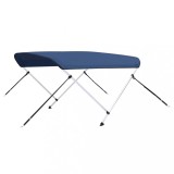 Parasolar barca Bimini cu 2 arcuri, bleumarin, 180x150x110 cm
