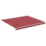 Cumpara ieftin Panza de rezerva copertina, rosu visiniu, 400x350 cm, poliester