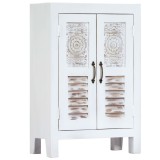 Cumpara ieftin Servantă sculptată, alb, 60 x 30 x 89 cm, lemn masiv de mango