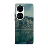 Husa compatibila cu Huawei P40 model Vulcanic lake, Silicon, TPU, Viceversa, Transparent, Carcasa