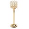 Suport elegant Pufo Gentle pentru lumanare, tip sfesnic, metalic, 29 x 8 cm, auriu