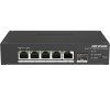 Switch PoE Hikvision DS-3T1306P-SI/HS: 4 &times; 10/100 Mbps PoE port,1