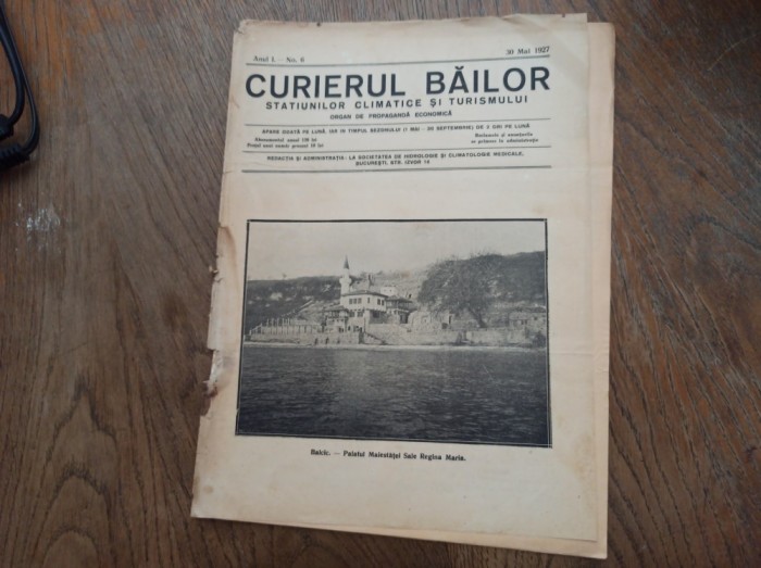 CURIERUL BAILOR STATIUNILOR SI TURISMULUI, , 1923-1927 * DIVERSE NUMERE *** PRET PENTRU UN SINGUR NUMAR !