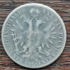 (A607) MONEDA DIN ARGINT AUSTRIA - 1 VEREINSTHALER 1860, LIT. A, FRANZ JOSEPH, Europa
