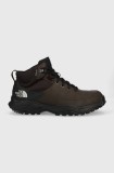 The North Face pantofi Storm Strike III WP barbati, culoarea maro, izolat