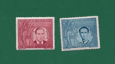 ROMANIA 1940 - MISCAREA LEGIONARA-VASILE MARIN SI ION MOTA, MNH - LP 142 III foto