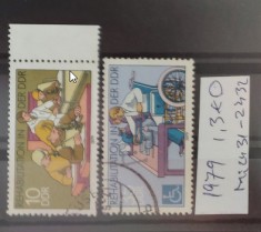 TS21 - Timbre serie DDR 1979 Mi2431-32 foto