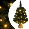 VidaXL Brad Crăciun artificial pre-iluminat cu suport verde 60 cm, PVC