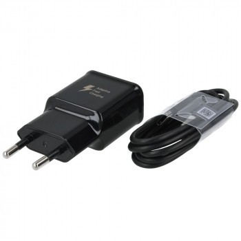 Samsung &amp;Icirc;ncărcător rapid de călătorie 2000mAh incl. Cablu de date USB tip C 1,2 metri negru EP-TA20EBE EP-DG950CBE foto