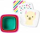 Set 3 cutii pentru pranz Zoo Lama, 1 bucata, Skip Hop