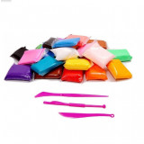 Set plastilina 12 culori, argila polimerica, 3 spatule, multicolor
