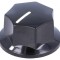 Buton rotativ cu indicator bachelită 6mm 27x17mm
