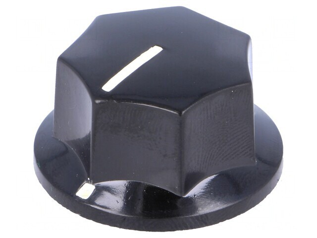 Buton rotativ cu indicator bachelită 6mm 27x17mm