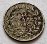 Olanda, 5 Cents 1862, Wilhelm III. 1849-1890