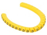 Markere Marcaj Galbene PVC 2,5-5mm -30&divide;60&deg;C