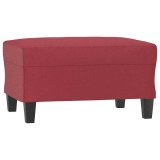 Cumpara ieftin Taburet, rosu vin, 70x55x41 cm, piele ecologica