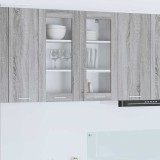 vidaXL Dulap suspendat Riga Gri Sonoma 80 x 31 x 80 cm Lemn compozit 884327