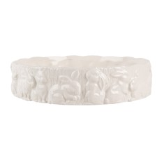 Bol ceramica alba Iepurasi 20x5 cm