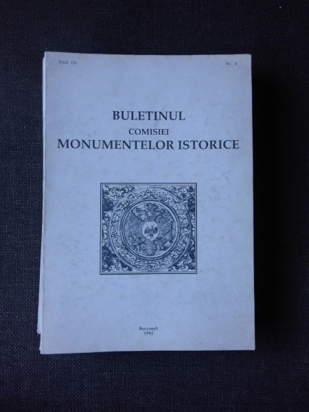 BULETINUL COMISIEI MONUMENTELOR ISTORICE NR.2/1992