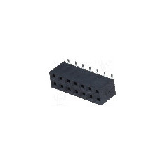 Conector 14 pini, seria {{Serie conector}}, pas pini 2.54mm, NINIGI - ZL264-14DG