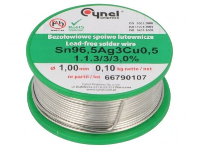 S&amp;acirc;rmă de lipit fără plumb 1mm 100g bobină foto