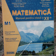 Matematica M1. Manual pentru clasa a XII-a - Ion D. Ion, Eugen Campu...