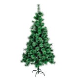 Brad artificial tip pin clasic de craciun, pentru interior/exterior, inaltime 120 cm, suport metalic inclus, verde, Oem