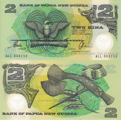 PAPUA NEW GUINEA 2 kina ND 1996 polymer UNC!!! foto