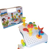 Set de constructie - Magic Puzzle Plate, 190 de piese | Han Bo