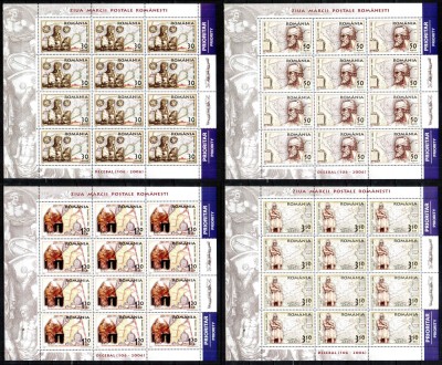 Romania 2006, LP 1730 x, Ziua Marcii Decebal, minicoli de 12 cu tabs-uri, MNH! foto
