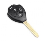 Carcasa cheie Topautochei&reg; pentru Corolla Camry Reiz RAV4 Crown Avalon, 3 butoane, lamela TOY43