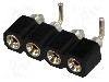 Conector 4 pini, seria {{Serie conector}}, pas pini 2.54mm, CONNFLY - DS1002-01-1*4S13 foto