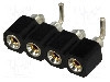 Conector 4 pini, seria {{Serie conector}}, pas pini 2.54mm, CONNFLY - DS1002-01-1*4S13