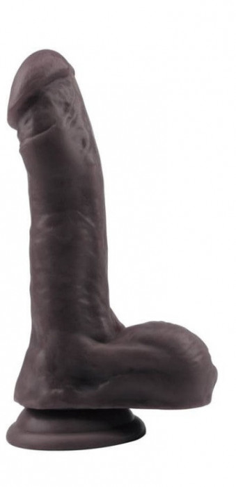 Dildo Realist Gustave Dual Density PVC Maro 21 cm