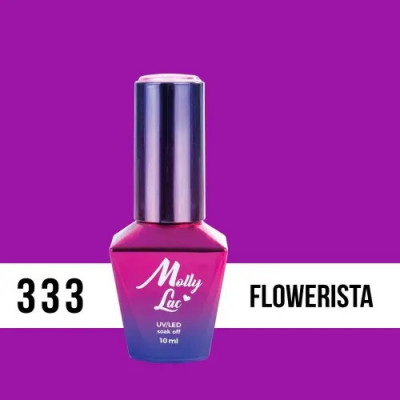 Lac gel MOLLY LAC UV/LED gel polish Fancy Fashion - Flowerista 333, 10ml foto