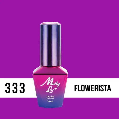 Lac gel MOLLY LAC UV/LED gel polish Fancy Fashion - Flowerista 333, 10ml