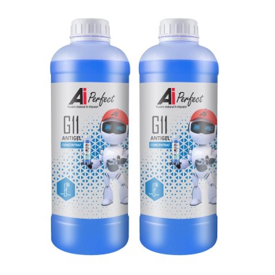 Pachet 2 litri Antigel Concentrat AiPerfect G11 Silicat (VW TL 774-C, Culoare Albastru) foto