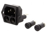 Conector de alimentare AC soclu tată 10A 250V