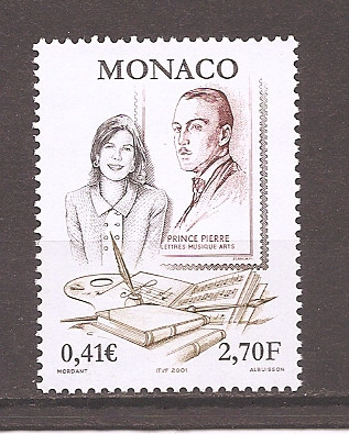 Monaco 2001 - Cea de-a 50-a aniversare a Consiliului Literar de la Monaco, MNH foto