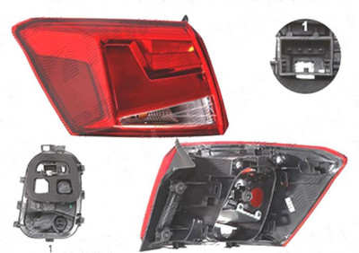 Stop spate lampa Seat Arona, 09.2017-, spate, Stanga, partea exterioara; P21W+PY21W; cu suport becuri, AL (Automotive Lighting) foto