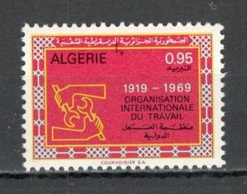 Algeria.1969 50 ani Organizatia Internationala a Muncii MA.378 foto