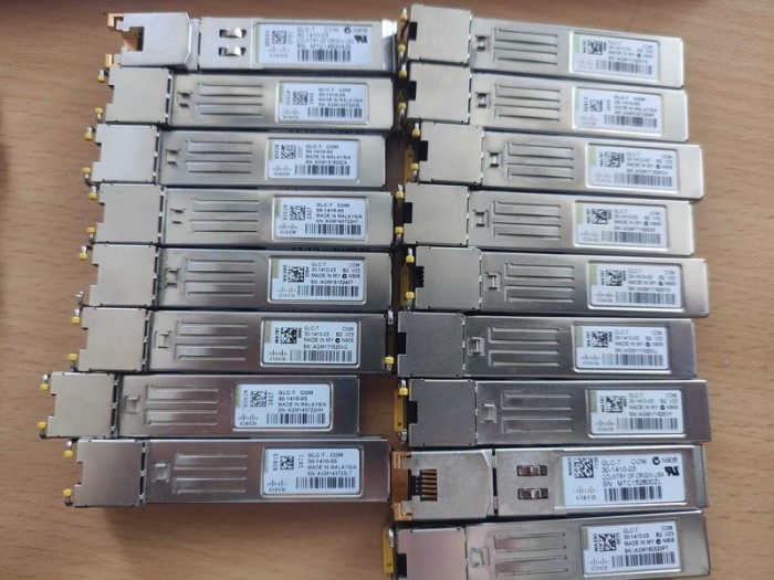 SFP modules copper and fiber Cisco, D-link