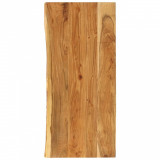 Blat lavoar de baie, 140x52x3,8 cm, lemn masiv de acacia