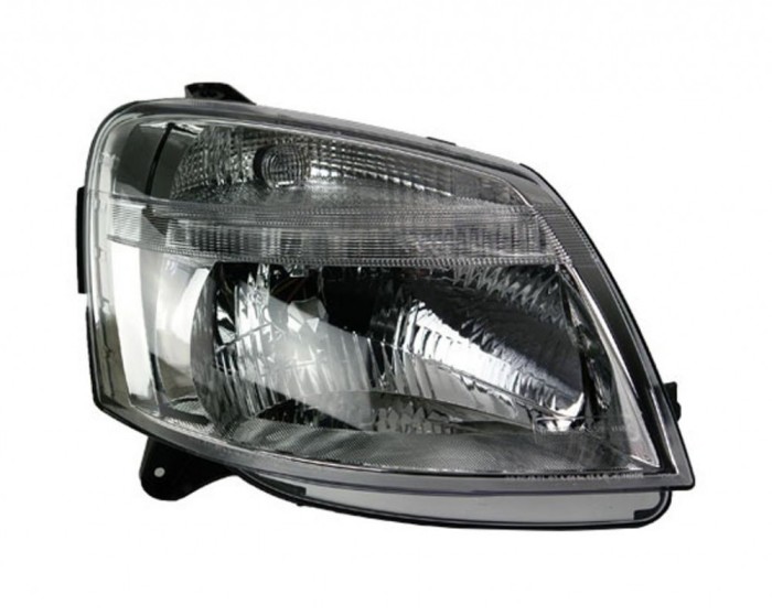Far Citroen Berlingo (G ) 11.2002-02.2008, Peugeot Partner (G ) 11.2002-03.2008, Dreapta, tip bec H4, reglare electrica, cu motoras, ECE, Depo, 20200