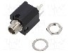 Conector jack, Jack 6,3mm, 2 contacte, mama, CLIFF - J/SKT S1VS/SNB