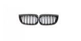 Cumpara ieftin Set 2 grile duble, negru lucios, M Design pentru BMW E81 E87 Nonfacelift