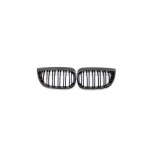 Set 2 grile duble, negru lucios, M Design pentru BMW E81 E87 Nonfacelift