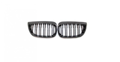 Set 2 grile duble, negru lucios, M Design pentru BMW E81 E87 Nonfacelift foto