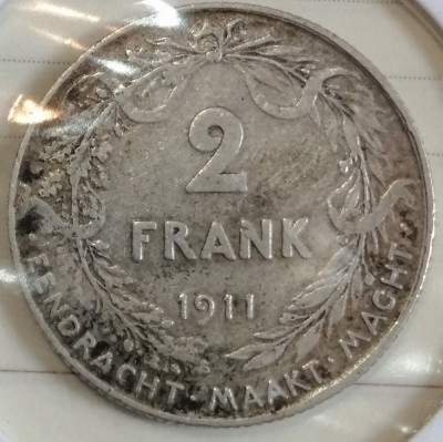 Moneda argint 2 Frank 1911 foto